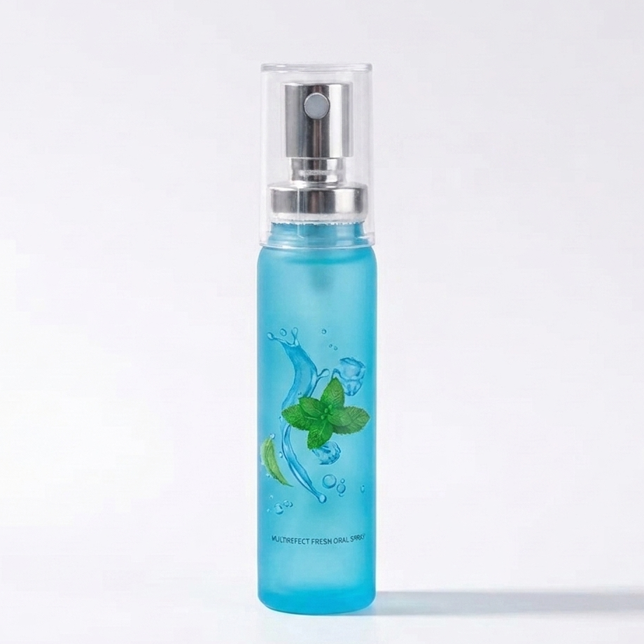 Natural Mint/Peach Flavor Breath Freshener Spray (1pc)